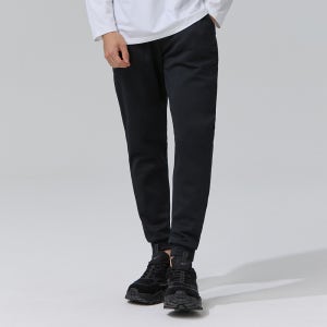 [슈퍼특가] 블랙몬스터핏 기모 쿠션지 러닝 조거 팬츠 남성 밴딩 스판 바지 겨울 빅사이즈