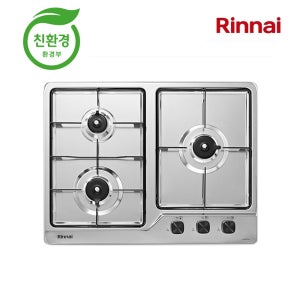 린나이 빌트인 3구 가스레인지 매립형 쿡탑 INBS641DJ 건전지 교체형