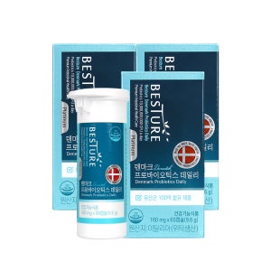 베스처 100억보장균수 덴마크유산균 프로바이오틱스 데일리 6개월분 장건강 신바이오틱스