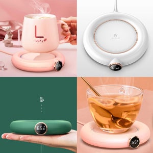 잔 컵 워머 3단계온도조절 보온받침대 온열 티코스터