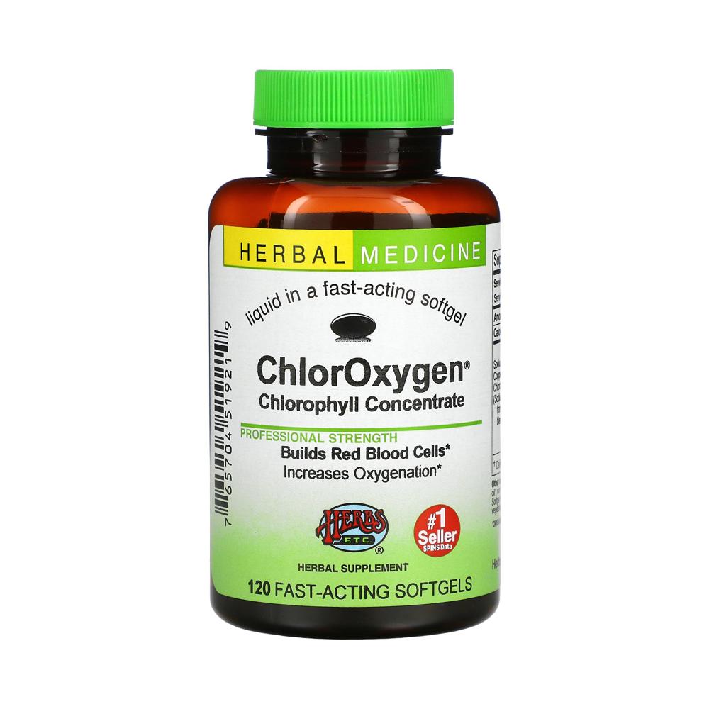 Herbs Etc <b>ChlorOxygen</b> 클로로필 콘센트레이트 120정