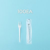 화이트 포크 개별포장 100개