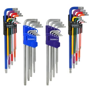 썬키 엑스트라롱 별렌치 6각 세트 컬러 T10-50 9pcs SSB-9LC