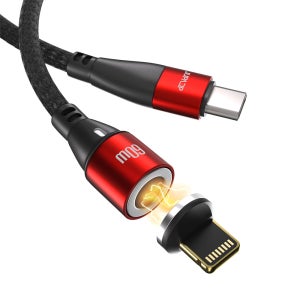 주파집 올인원 마그네틱 8핀 아이폰 자석 고속충전 케이블 세트 PD 60W 2m