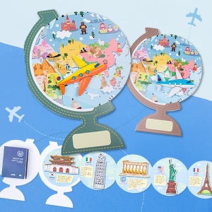 [미술샘 DIY 북아트 - 신나는 세계여행] 유치원 초등만들기 세계여행만들기