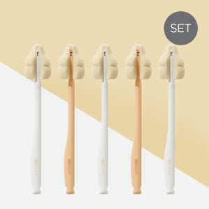 [모윰] 롱핸들 스펀지 젖병&젖꼭지솔 5p 세트