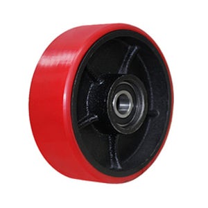 KCCY 핸드파렛트바퀴 포크리프트 160-50 적색 우레탄바퀴 리프트 볼베어링