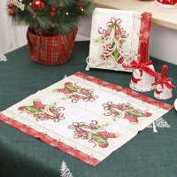 크리스마스 디자인 네프킨 종이 테이블 매트 냅킨