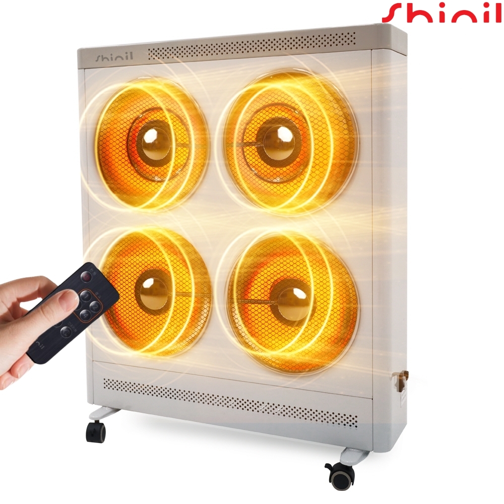 신일 전기 팬 히터 4구 하이라이트 업소용 사무실 산업용 온풍기 난로 스토브 대형 난방기