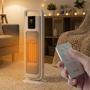 보본 PTC 타워 히터 온풍기 VB-W2000PO 3초 발열 절전 안전한 난방기