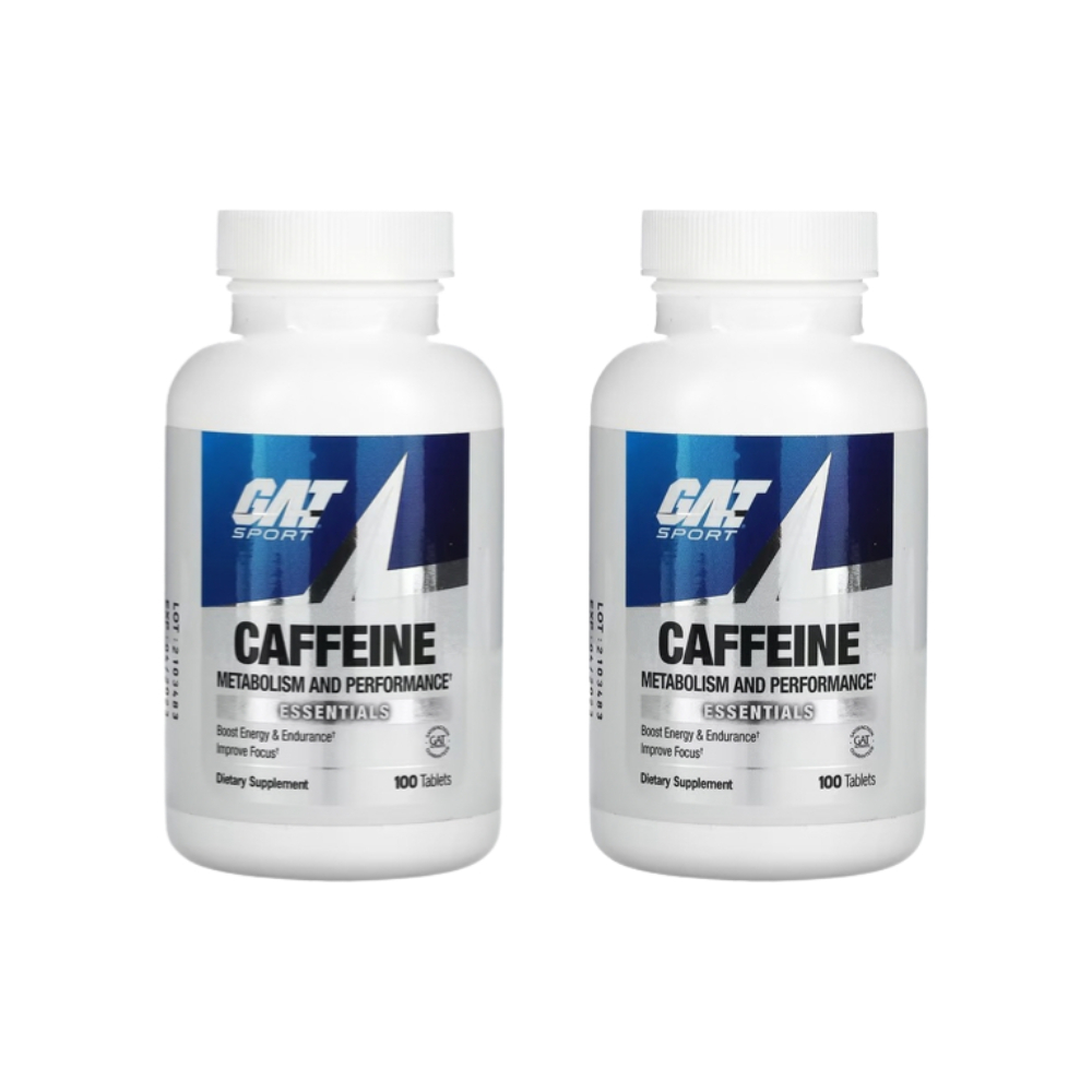 (2팩) <b>GAT</b> 가트 Caffeine 카페인 메타볼리즘 퍼포먼스 에센셜 <b>칼슘</b> 에너지부스트 100정