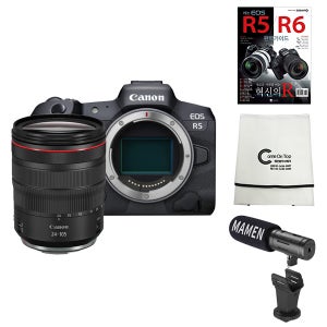 캐논 정품 EOS R5 + RF 24-105mm F4L IS USM KIT (단독 650대 판매 돌파!) + 사은품 4종 풀패키지 세트