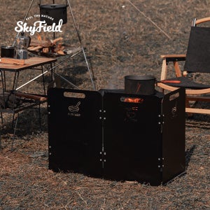 감성 버너 바람막이 (SF-BL-031) / 캠핑 가스 화로대 가림막 가스렌지 스토브 쉴드 가드 구이바다 부르스타