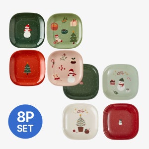 [N배송] 크리스마스 간식 트레이 2종 세트 (총8P)