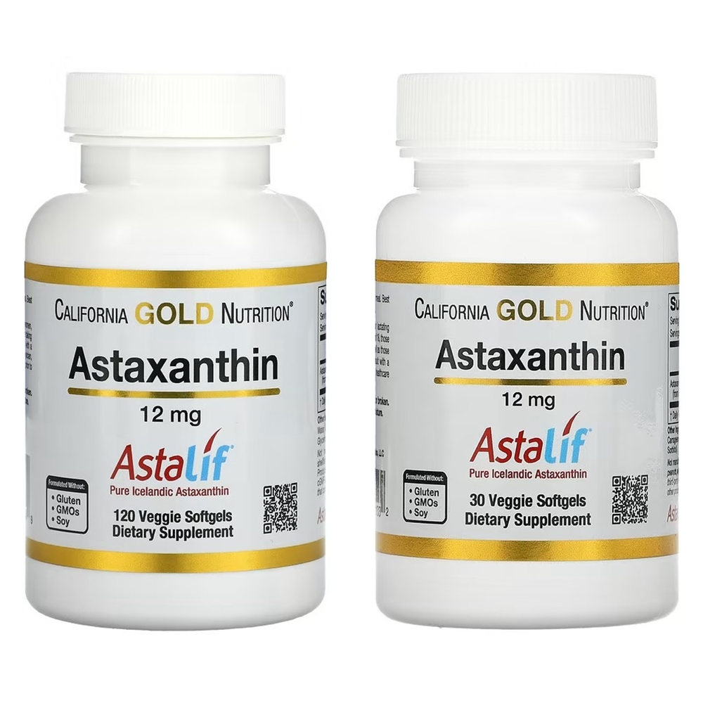 캘리포니아골드뉴트리션 아스타잔틴 12mg Astaxanthin 30 X 120베지소프트젤