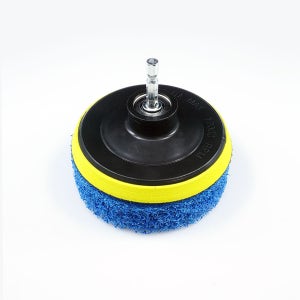 전동 드릴용 청소브러쉬 원형 수세미탭 / 유리 대리석 거울 냄비용