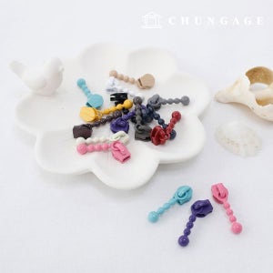 컬러 지퍼머리 코일 지퍼슬라이더 4호 13종