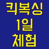 킥복싱 1일 체험권 (강남 서초 양재 킥복싱)