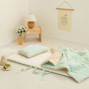 캔디 어린이집 사계절 양면 순면 낮잠이불 베개 낮잠패드 풀세트