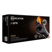 GoGrip 블랙 많이 두꺼운 니트릴장갑 50매 일회용 위생장갑 Medium