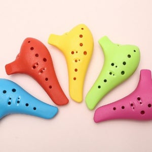 [세계로본 오카리나] 플라스틱 러브 오카리나 운지편한 교습용 오카리나