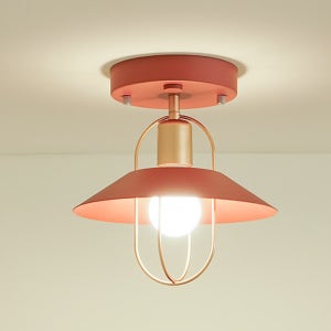 썬캡 1등 센서 조명 (직부 겸용) - 버건디