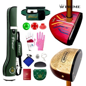 프라임 파크골프 4스타 여성 레드헤드 국산 최고급 파크골프채 세트 12종 풀세트