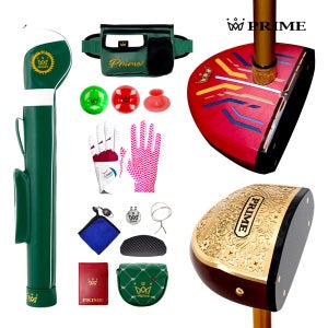 프라임 파크골프 4스타 여성 레드헤드 국산 최고급 파크골프채 세트 12종 풀세트