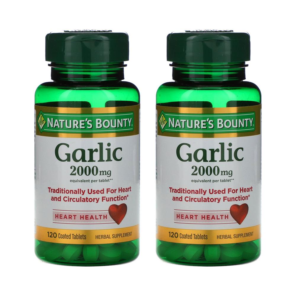 네이쳐스바운티 마늘 <b>갈릭 2000mg</b> 120정 2통