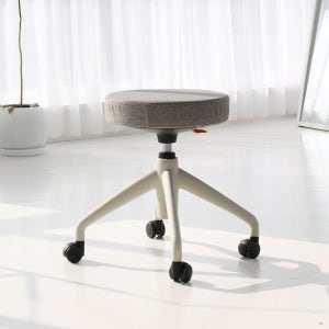 뷰티즈체어 SRF20 원형 보조 스툴 작은 미용 의자 이동식 다용도 진료 수툴 바퀴형