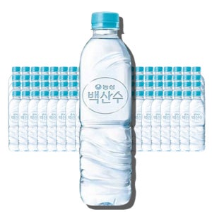 농심 백산수 무라벨 500ml, 80개