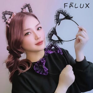 팰럭스 레이스 고양이 머리띠 명품 할로윈 파티 놀이공원