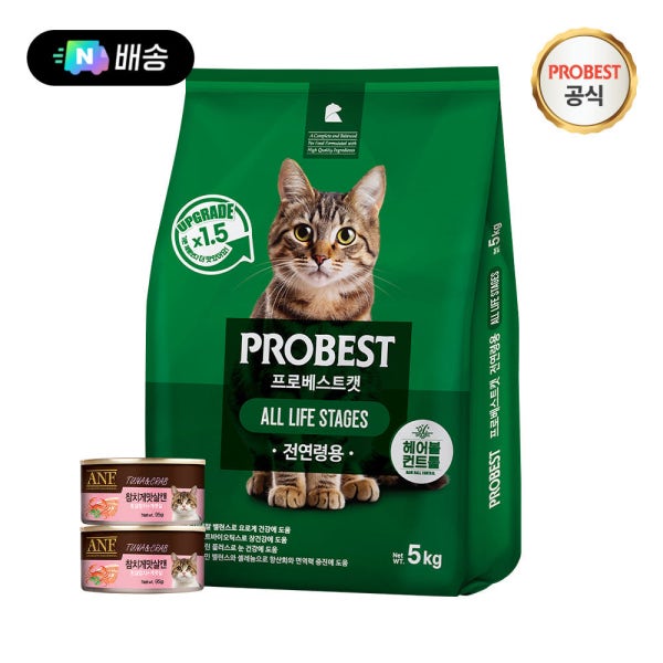 [N배송] 프로베스트 캣 5kg +캔 95gx2개