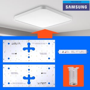 LED모듈 사각 방등 50W 스페이서(SP) 기판 리폼 SA KC 6500K