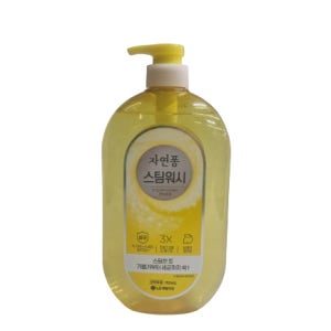 엘지생활건강 자연퐁 스팀워시 주방세제 레몬향 750ml