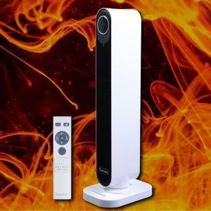 유비닉 2초 즉각 발열 전기 온풍기 저소음 가정용 사무실 PTC 히터 난로 타워형