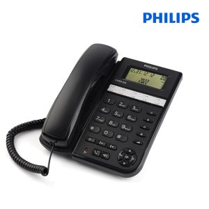 필립스 CORD026 발신자 전화기 스피커폰 단축다이얼 특정번호차단기능 건전지포함