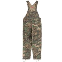 fw22 슈프림 맬빵 오버롤 밴츠 바지 Supreme Cargo Denim Overalls Branch Woodland Camo