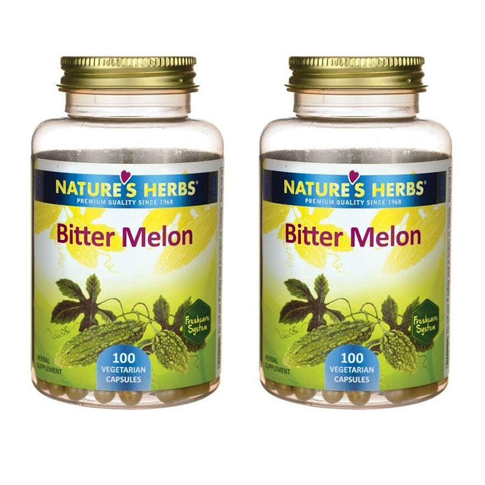 Natures <b>Herbs</b> Bitter Melon 네이쳐스 허브 비터 멜론 여주 100정 2개