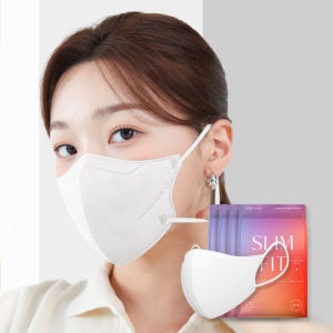 CLA 클라 라이트 KF94 슬림핏 새부리형 컬러 마스크 중형 화이트 50매+50매