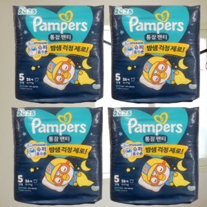 팸퍼스 통잠팬티 밤기저귀 5단계 4팩