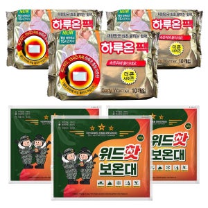 위드핫보온대160g(30개입) 하루온팩 붙이는핫팩(30개입) 세트구성