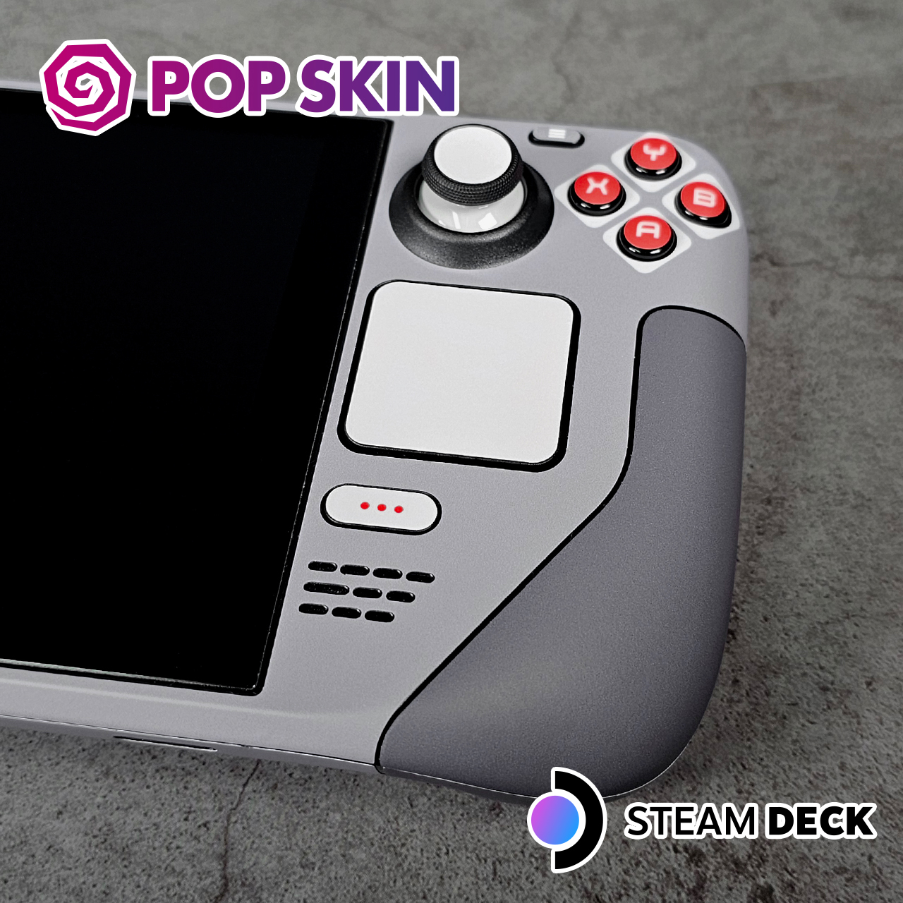 [팝스킨] 스팀덱(Steam Deck) 풀커버링 스킨 스티커 필름, NES 에디션