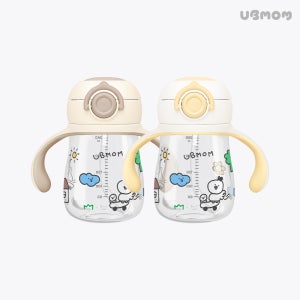 유비맘 데일리 트라이탄 원터치 빨대컵 260ml, 단품