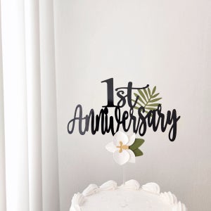 결혼기념일토퍼 1주년 10주년 50주년 60주년 꽃 웨딩