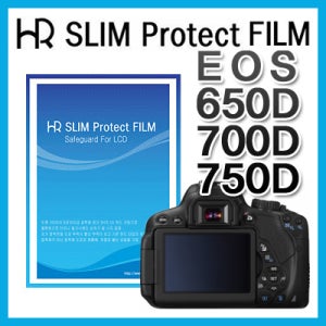 [HR SLIM Protector 캐논 EOS-750D 전용 액정보호필름] EOS 650D/700D/750D 고광택 액정보호필름/EOS 650D/700D/750D액정커버/액정필름