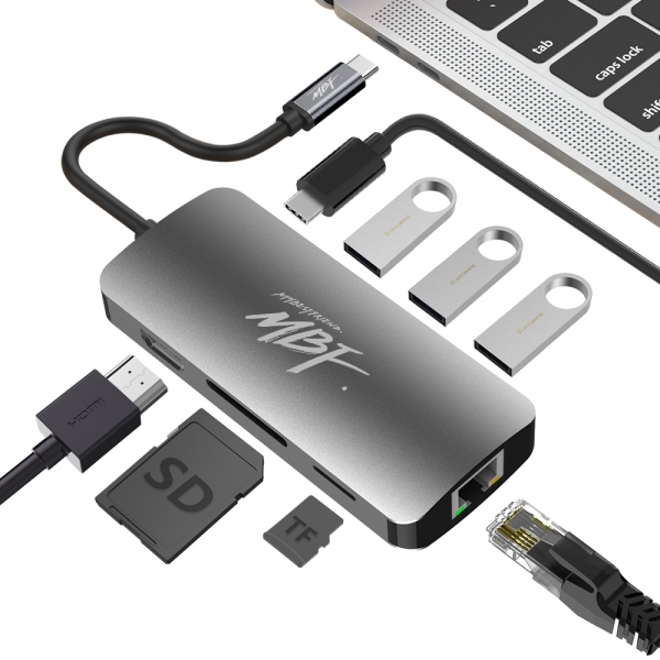 엠비에프 MBF-UC3IN1 USB C타입 3 in 1 3포트 멀티 허브