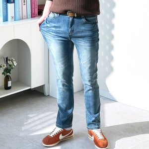 남자기모청바지 남성겨울청바지 데님팬츠 융털 빅사이즈