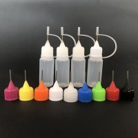 바늘공병 노즐 액상 공병100Pcs 3ml 5ml 10ml 빈 플라스틱 짜기 드롭 병 액체 Dropper 바늘 팁 e 주스 컨테이너