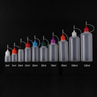 바늘공병 노즐 액상 공병100Pcs 3ml 5ml 10ml 빈 플라스틱 짜기 Dropper E 액체 병 금속 바늘 팁 주스 컨테이너